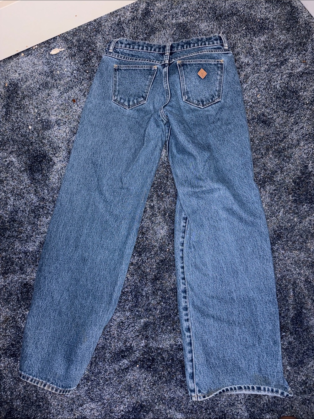 Low-Rise Wide Leg Women’s Jeans - Blue - Picture 4 of 4
